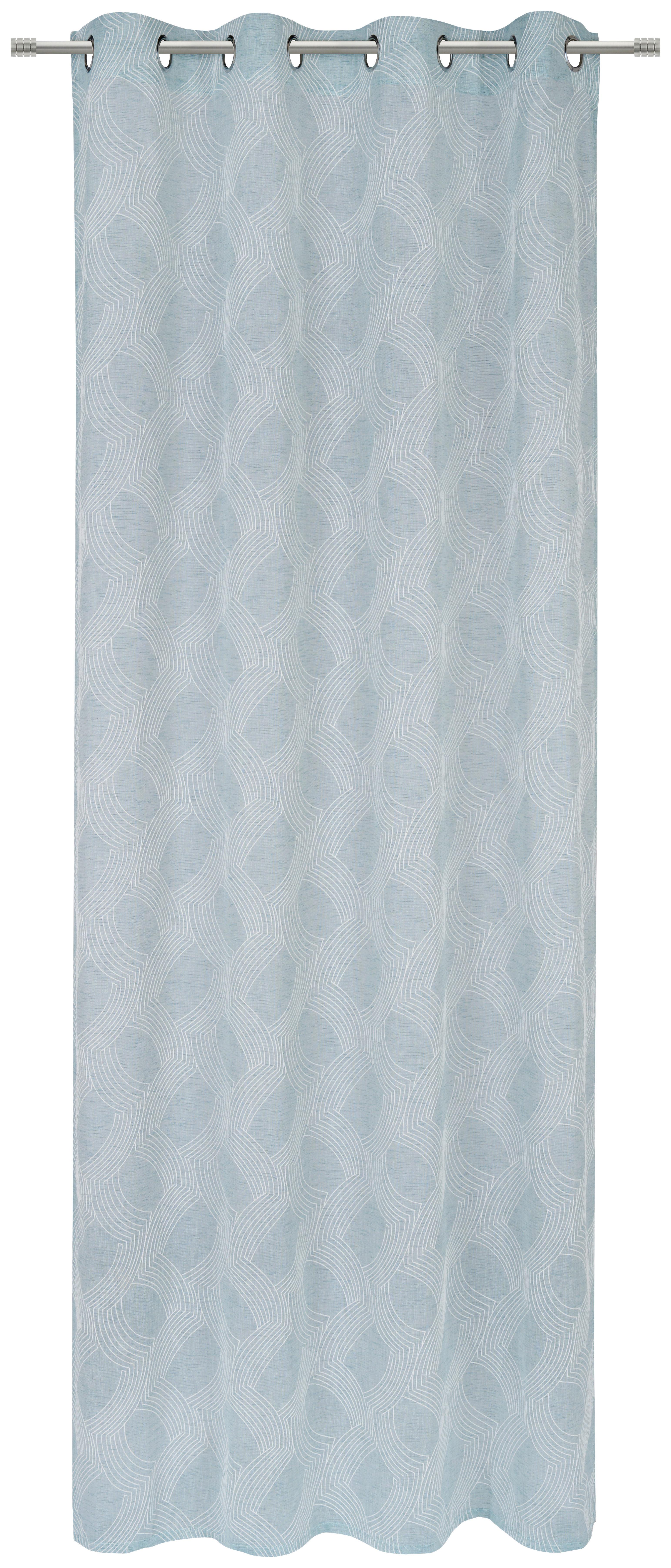 ZASŁONA NA PRZELOTKACH RUBY - miętowy, Design, tkanina (140/245cm) - Esposa