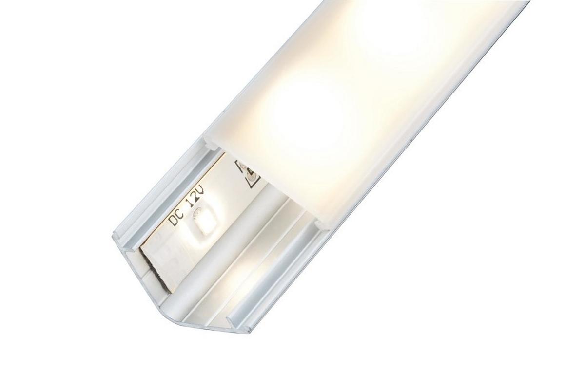 LED-Dekoleuchte Function Delta inkl. Diffusor 2m - Alufarben, Basics, Kunststoff/Metall (200/2/2cm) - Paulmann