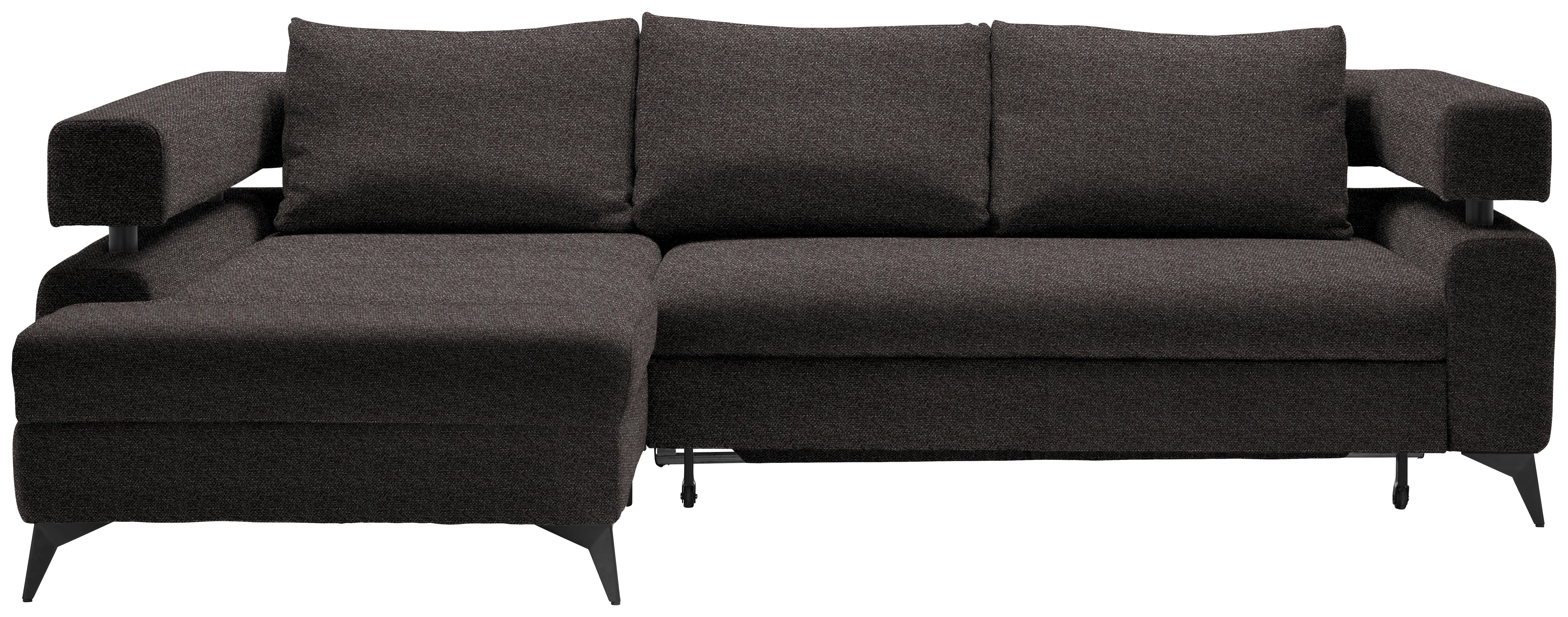 Kutna Granitura Rosalie - tamno smeđa/crna, Konvencionalno, tekstil/metal (184/265cm) - Modern Living