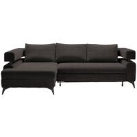 Kutna Granitura Rosalie - tamno smeđa/crna, Konvencionalno, tekstil/metal (184/265cm) - Modern Living