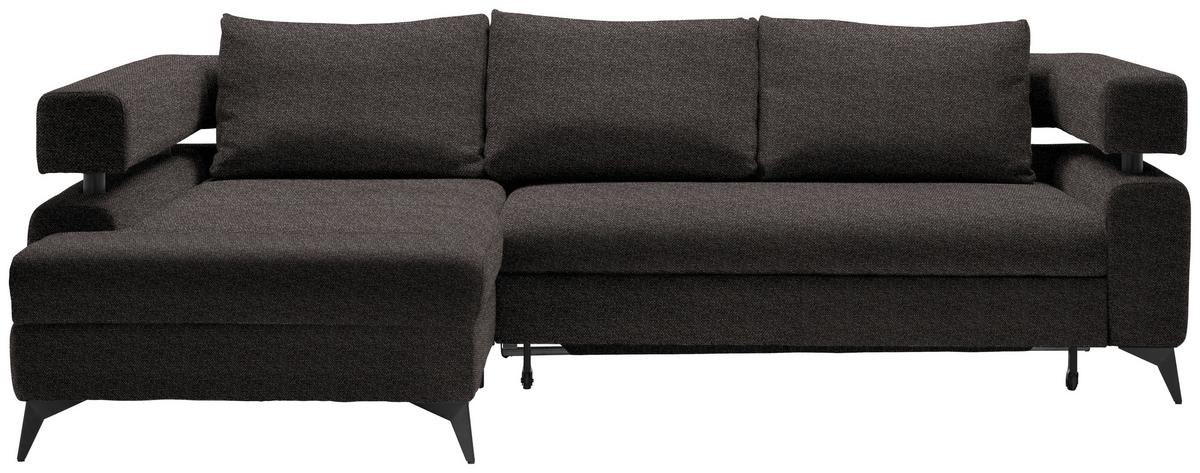 Kutna Granitura Rosalie - tamno smeđa/crna, Konvencionalno, tekstil/metal (184/265cm) - Modern Living