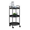 SERVERINGSVAGN JUSTUS -EXKLUSIV- - svart, Modern, metall/plast (39,5/72,5/35,5cm) - Mömax