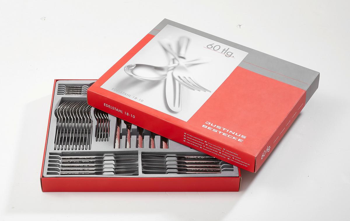 ZESTAW SZTUĆCÓW 660-390 - Basics, metal (50,2/39,5/6,1cm) - Justinus