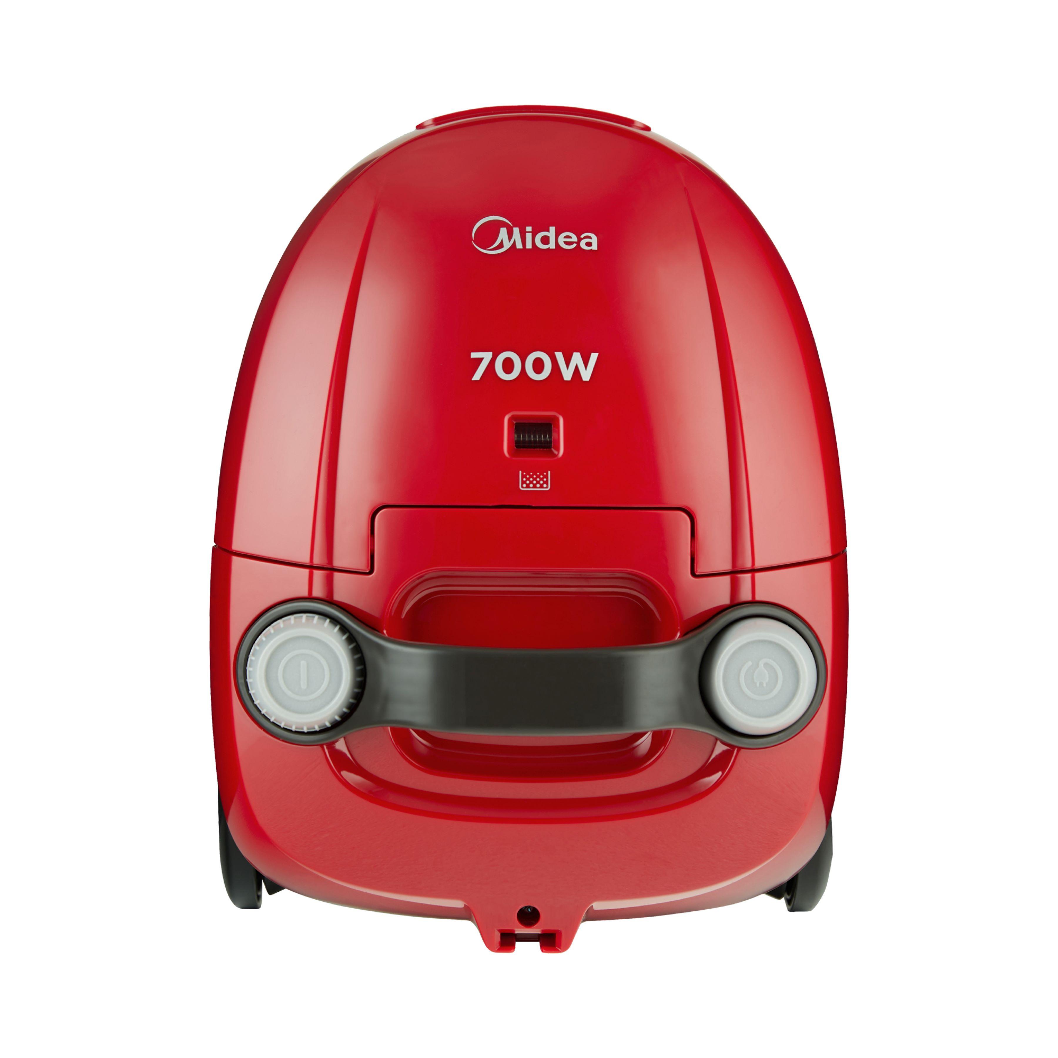 Porzsákos Porszívó Midea - piros, Modern, műanyag (46/32/27cm) - Midea