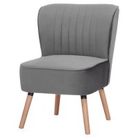 Fotelja Grace - tamno siva, Moderno, drvo/tekstil (58/80/64cm) - Mömax
