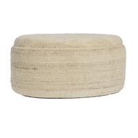 HOCKERBANK SITZHOCKER WOLLE - Beige, Design, Textil (81/40/62cm) - MID.YOU