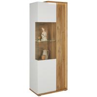 Vitrina Ambiente, Bela, Barva Hrasta - Moderno, umetna masa/steklo (73,5/199,1/43,6cm) - Mömax