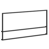 Rahmen Systemstyle Schwarz - Schwarz, MODERN, Metall (89,6/45/4,5cm) - System Style