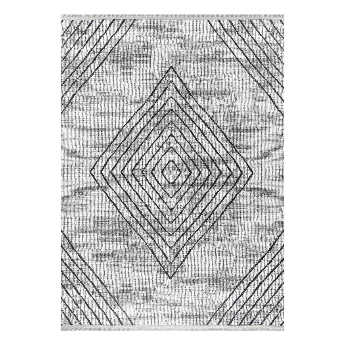 Webteppich Fabius in Grau ca. 160x230cm - Grau, Natur, Textil (160/230cm)
