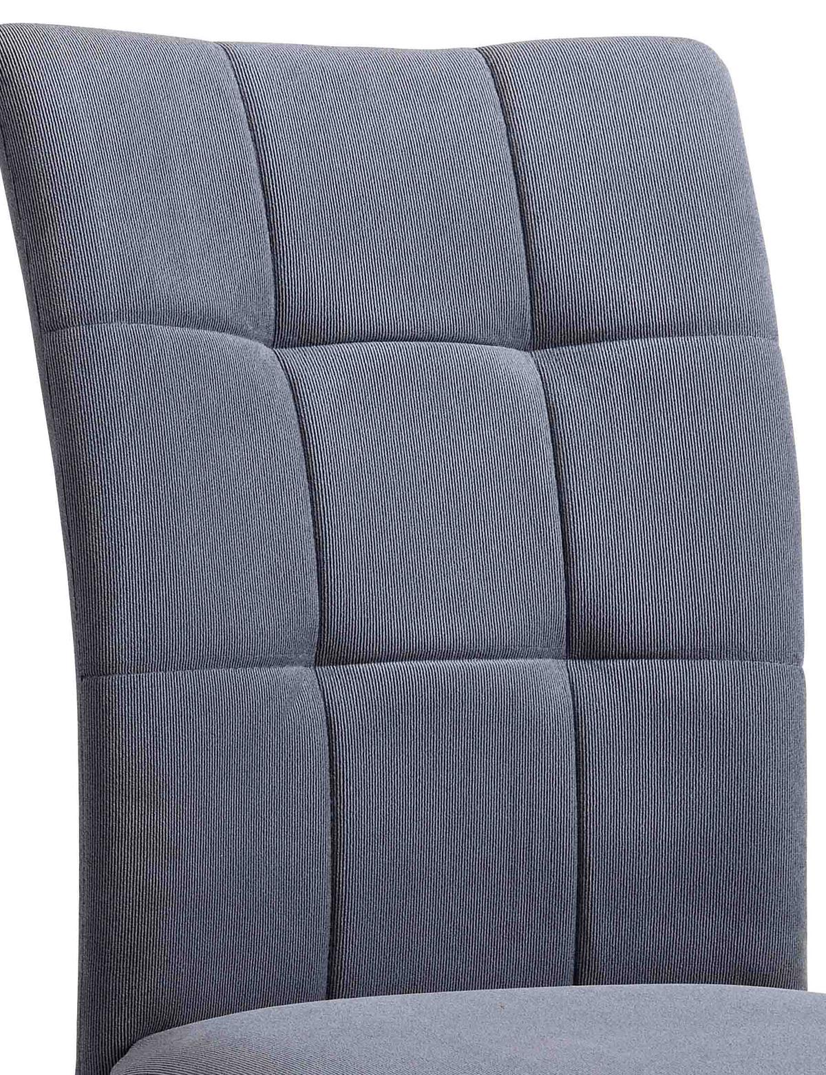 Scaun OSTIA - negru/gri, Konventionell, metal/textil (46/94/63cm)