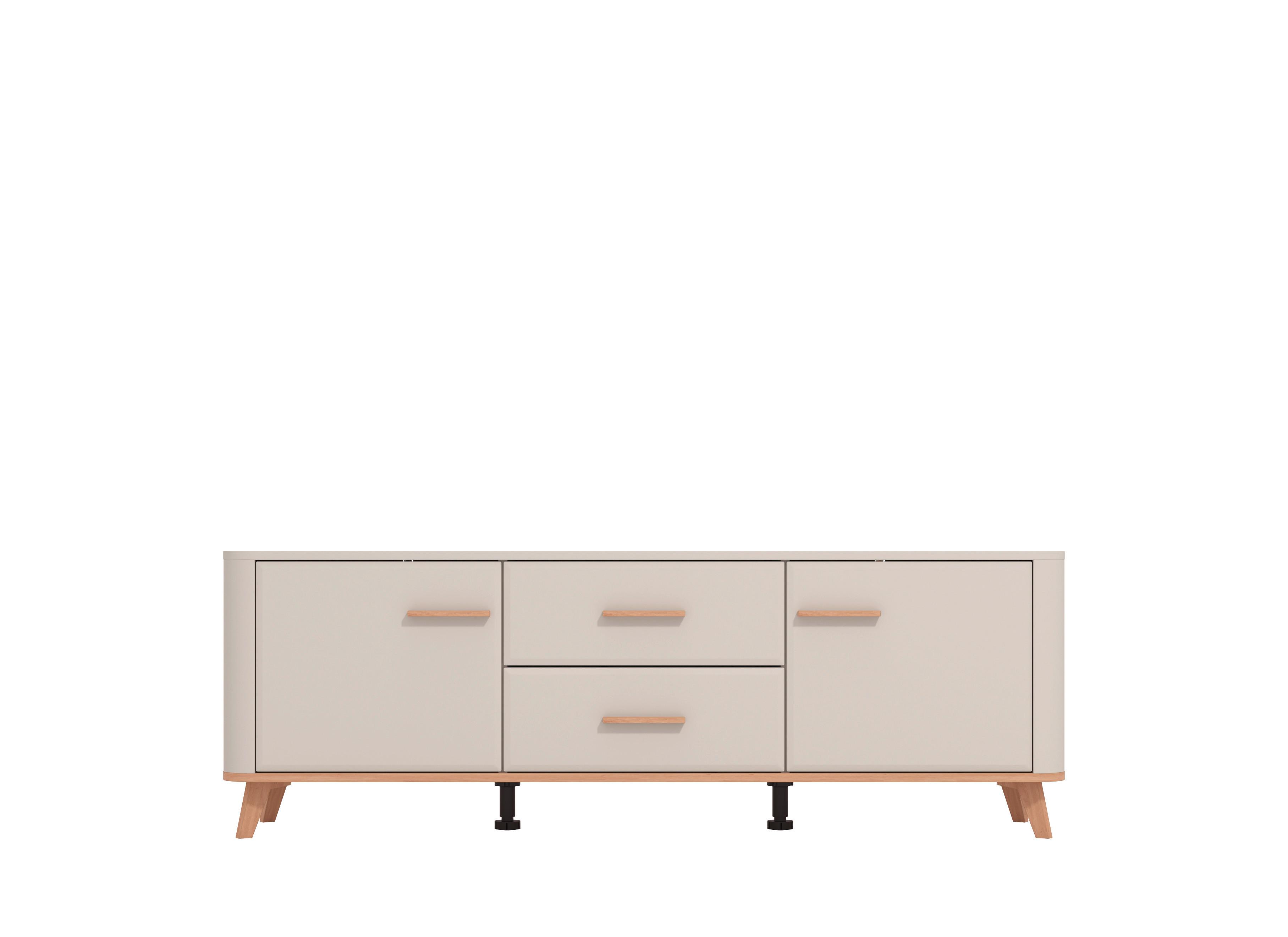 Tv Elem Darwen - kasmír/tölgyfa, Modern, műanyag/faalapú anyag (154/52/40cm)