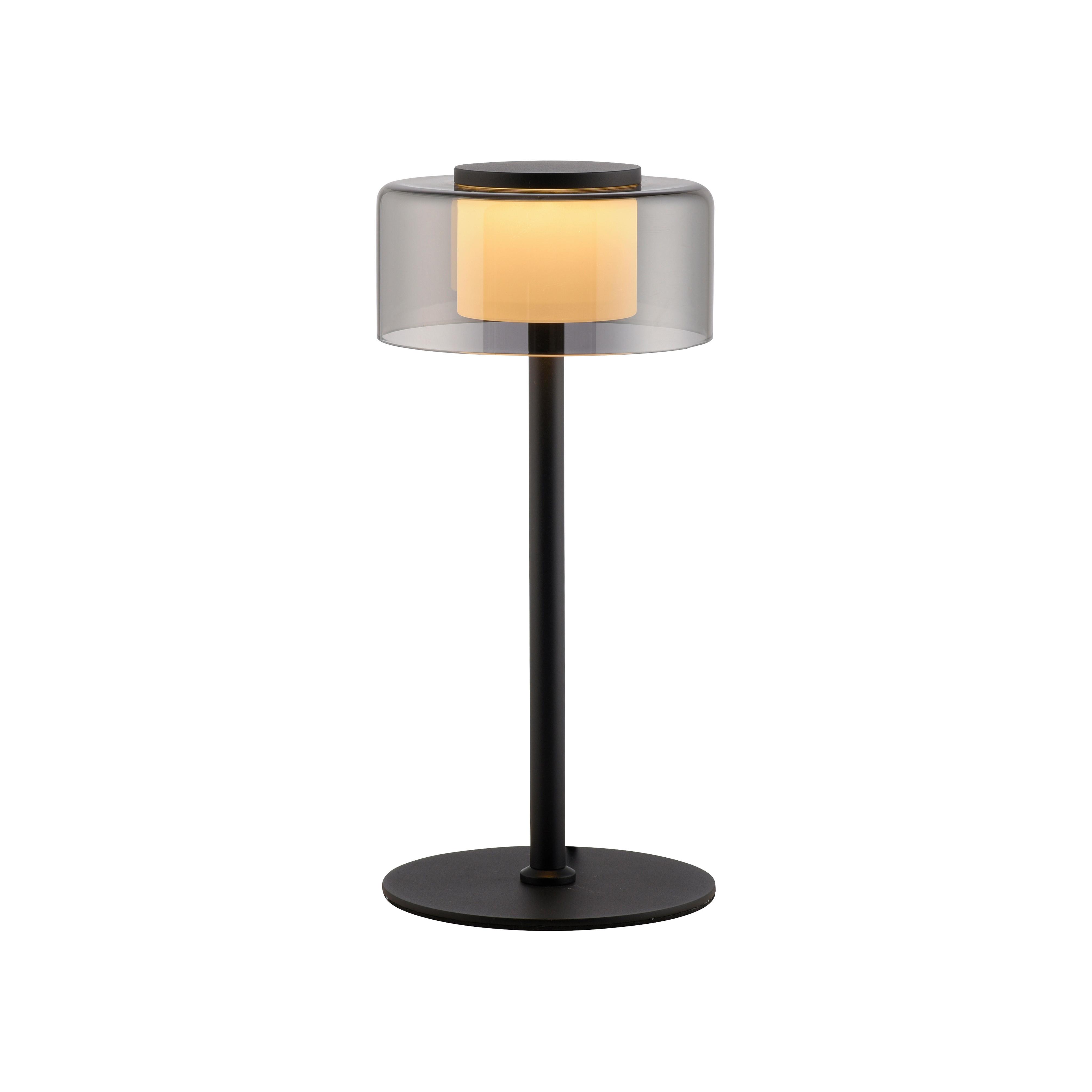 LAMPA STOŁOWA LED 4110-18 RIKA - czarny, Design, tworzywo sztuczne/metal (15/15/33cm) - Paul Neuhaus