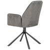 STOL MED ARMSTÖD QUEENS - svart/antracit, Design, metall/textil (60/89/64cm) - Mömax