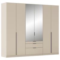 Ormar S Klasničnim Vratima Alabama - siva/srebrne boje, Moderno, drvni materijal/metal (271/229/54cm) - Modern Living