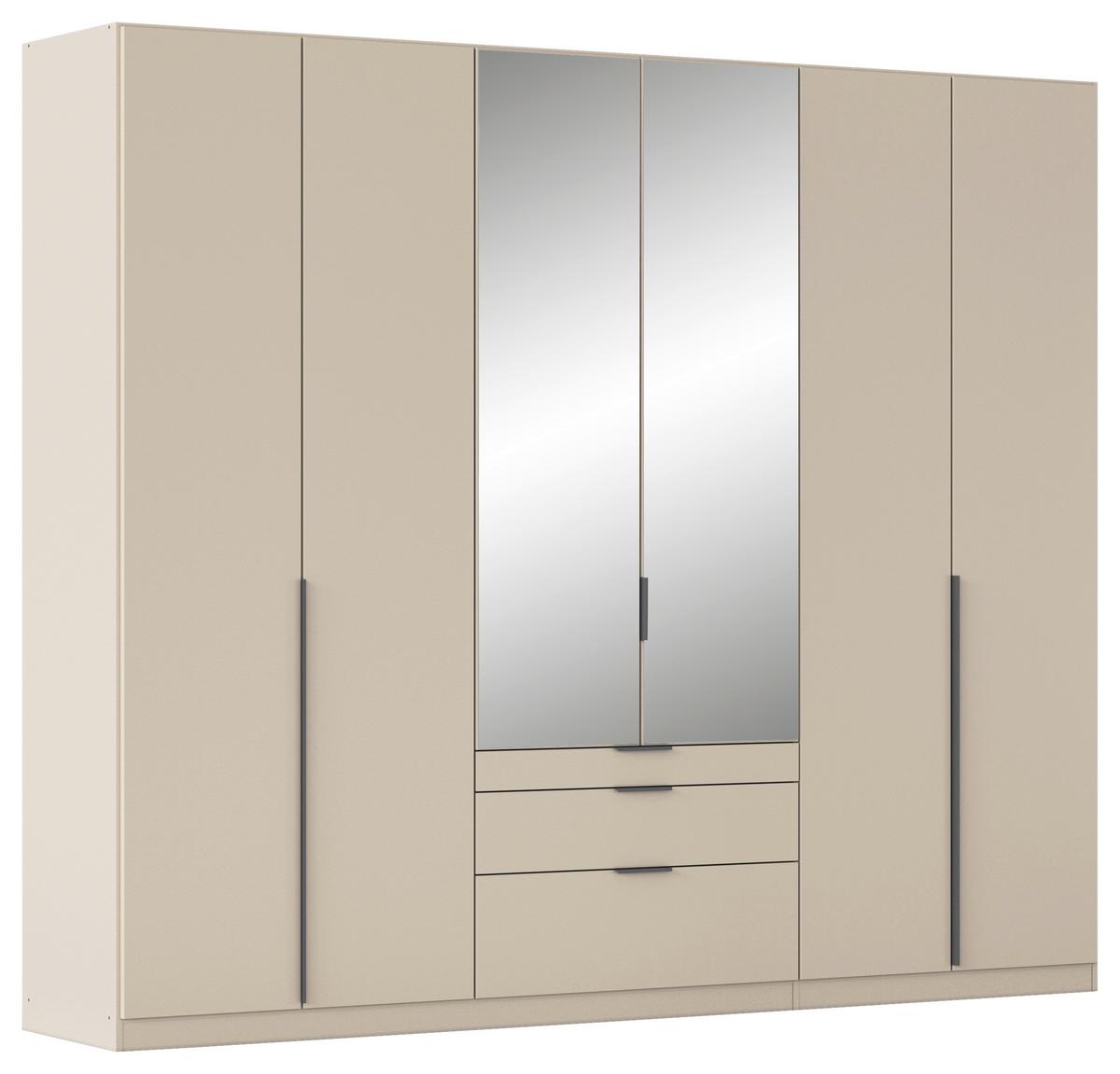 Ormar S Klasničnim Vratima Alabama - siva/srebrne boje, Moderno, drvni materijal/metal (271/229/54cm) - Modern Living