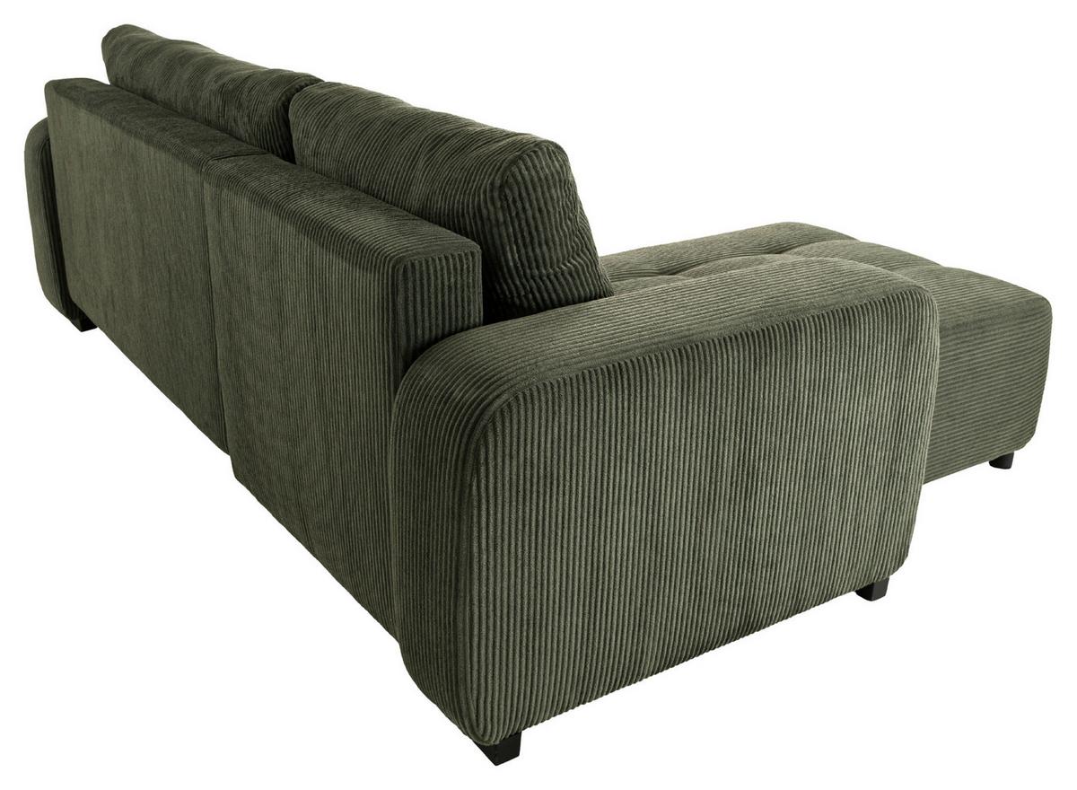 Kutna Garnitura Marseille - zelena/crna, Trend, drvni materijal/drvo (155/240cm)