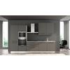 Blok Kuhinja S Aparatima Line 330 - siva/crna, Konvencionalno, metal/drvo (330/216-240/60cm) - Mömax