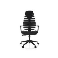 Pisarniški Stol Ergo Line Eco, Črna - črna, Moderno, umetna masa/tekstil (64/120 - 130/62cm) - MID.YOU