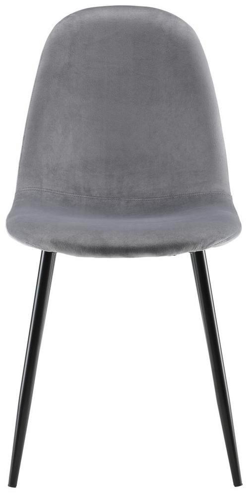STOL LIO - grå/svart, Modern, metall/trä (43/86/55cm) - Bessagi Home
