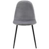 STOL LIO - grå/svart, Modern, metall/trä (43/86/55cm) - Bessagi Home