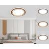 LED-TAKLAMPA PROL - vit/cappuccino, Modern, metall/plast (46/46/5cm) - Mömax