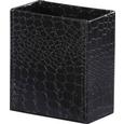 Schreibwarenbox Magnolia in Schwarz - Schwarz, LIFESTYLE, Karton (8,8/10,2/5,2cm) - MÖMAX modern living