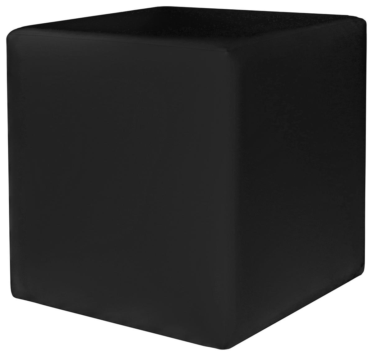 Tabure Colorfull Cube - črna/bež, Moderno, umetna masa/tekstil (40/40/42cm) - Mömax