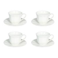 Set Za Čaj Queen Bianco, 4/1 - bijela, Basics, keramika (13,7/19,5/20cm) - Tognana