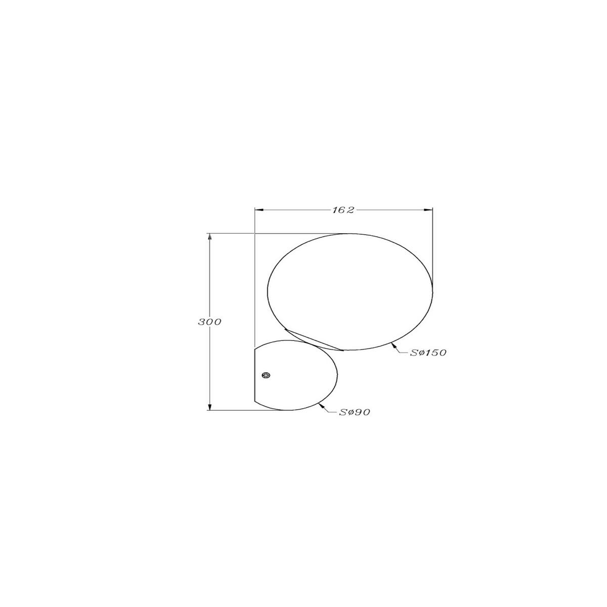 WANDLEUCHTE NOSTALGIA - Weiss/Goldfarben, Basics, Glas/Metall (15/30/16,2cm) - MAYTONI
