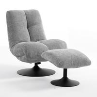 Sessel Alma Hellgrau Samt - Hellgrau/Schwarz, MODERN, Textil/Metall (72/96/87cm) - Bessagi Home