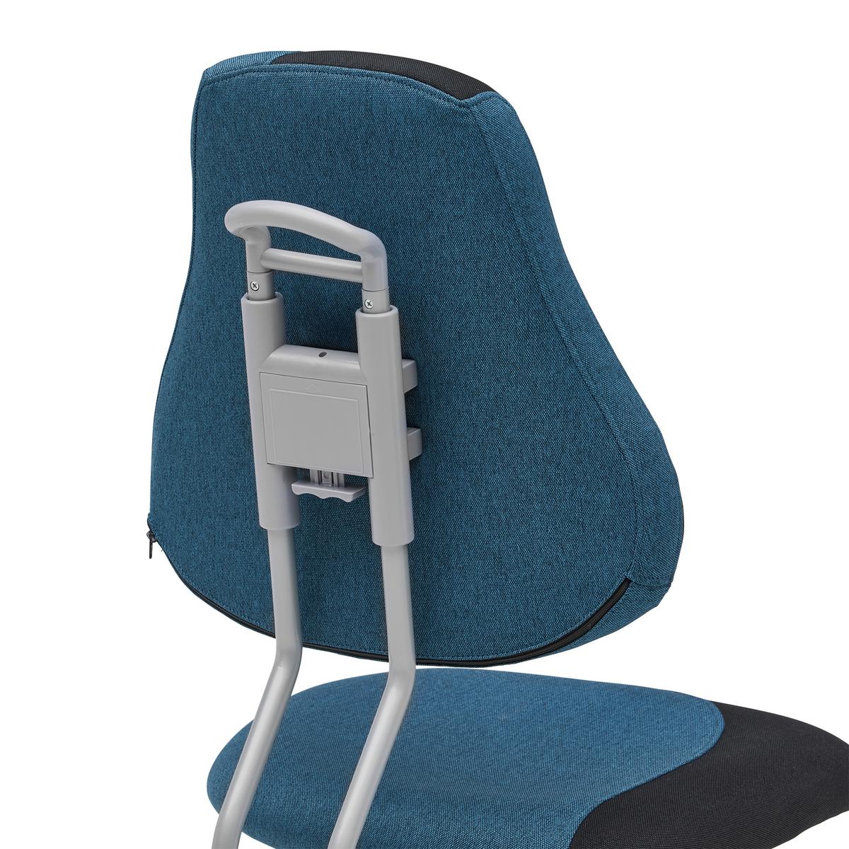 Jugenddrehstuhl Kiki S-Line Blau/Schwarz - Blau/Schwarz, KONVENTIONELL, Kunststoff/Textil (64/84-106/64cm) - Mömax