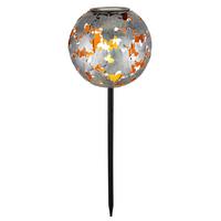 SOLARLEUCHTE 3648S SOLAR - Silberfarben, Metall (18/52,5cm) - Globo