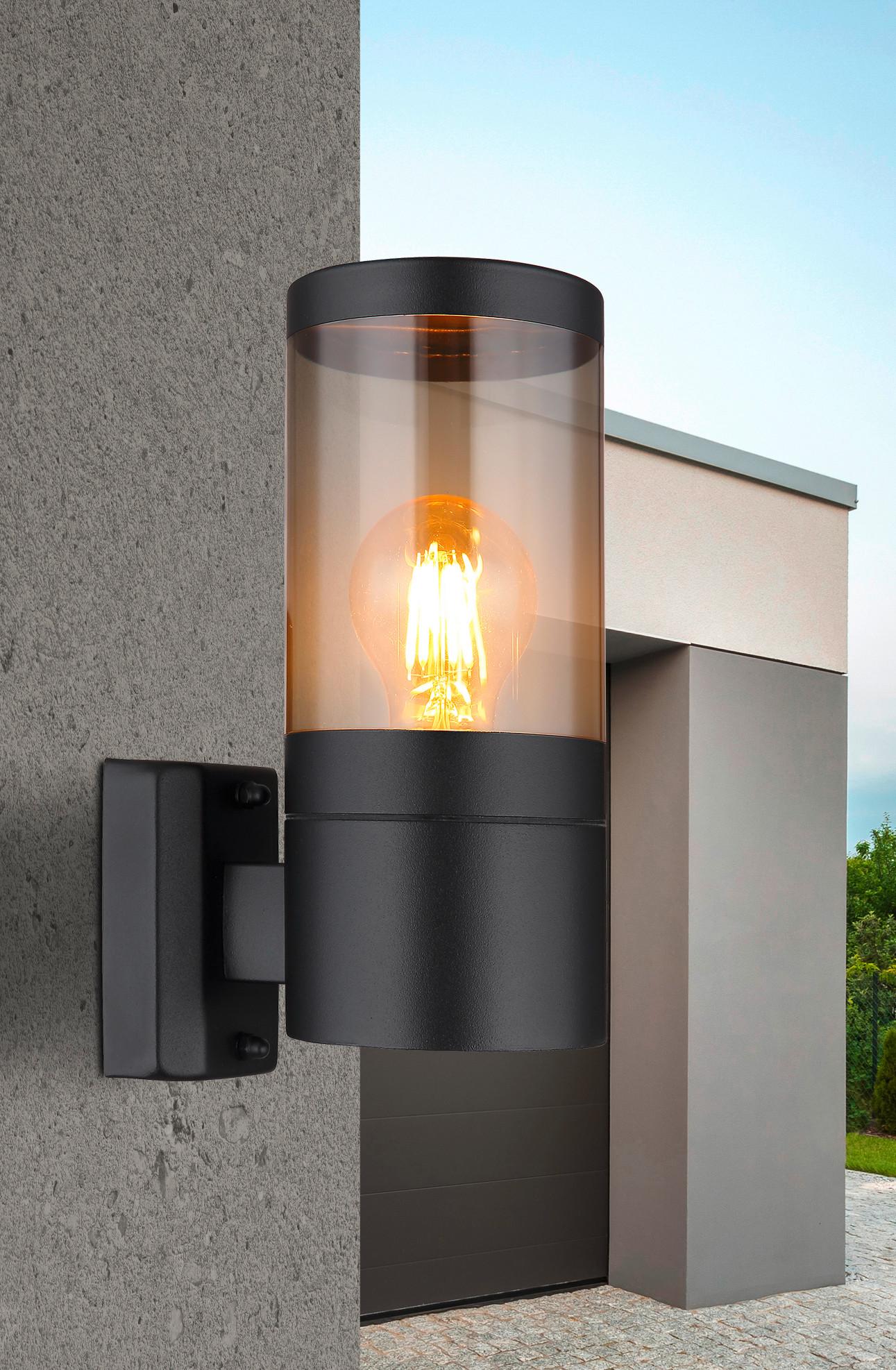 Außenleuchte Xeloo max. 60 Watt - Schwarz, Basics, Kunststoff/Metall (10,2/15,5/24cm) - Globo