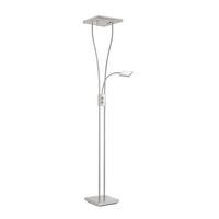 Stehleuchte Helia in Nickelfarben max. 20 Watt - Nickelfarben, Design, Metall (57/57/197,5cm)