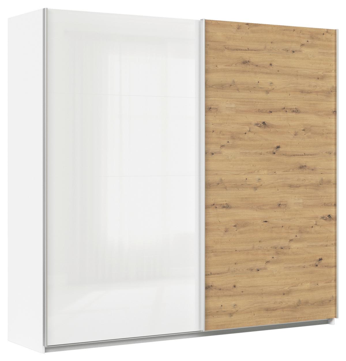 Ormar S Kliznim Vratima Feldkirch - bijela/hrast Artisan, Moderno, drvni materijal/metal (225/210/62cm) - Modern Living