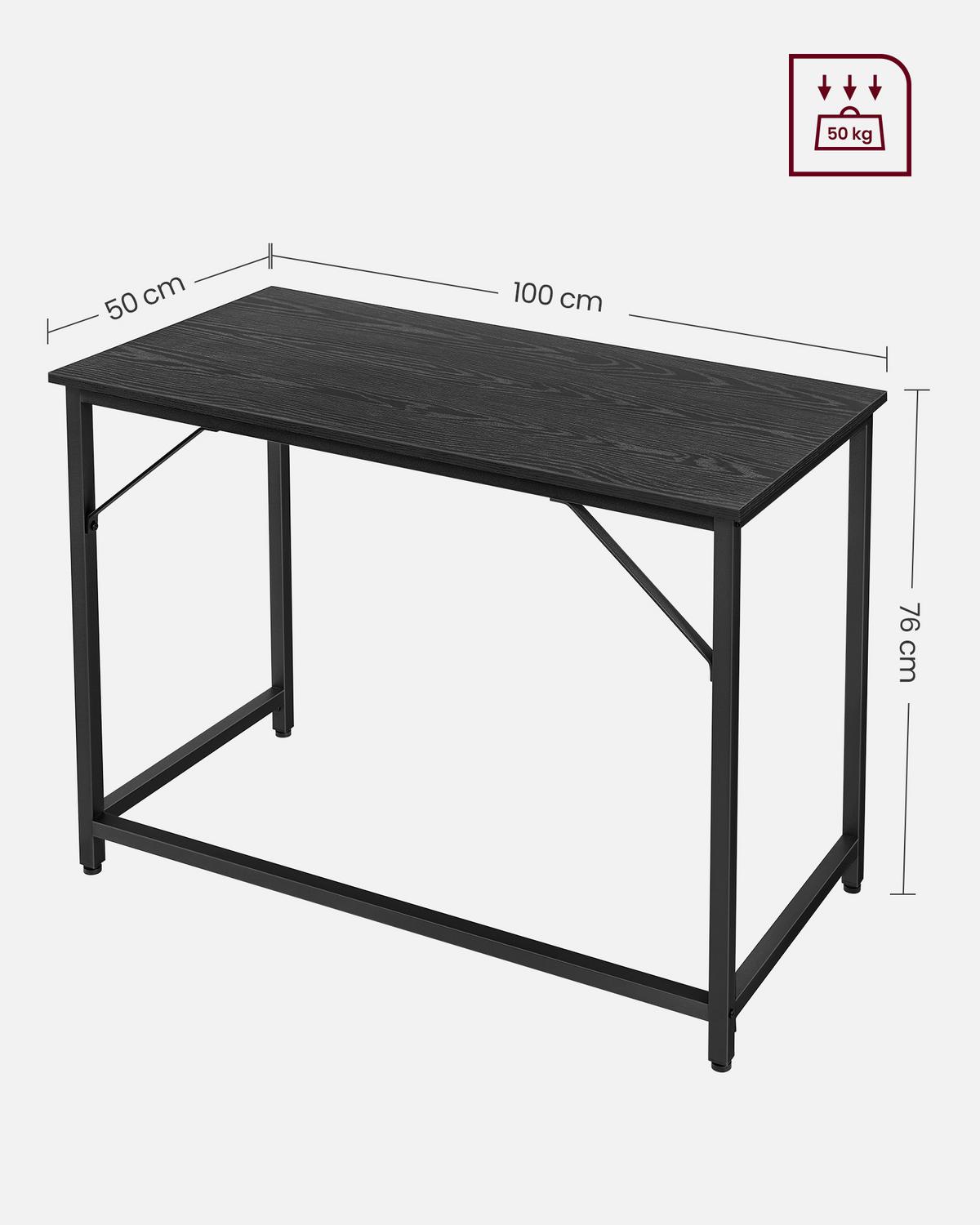 Computertisch Schwarz - Schwarz, Trend, Holzwerkstoff (100/50/75,5cm) - MID.YOU