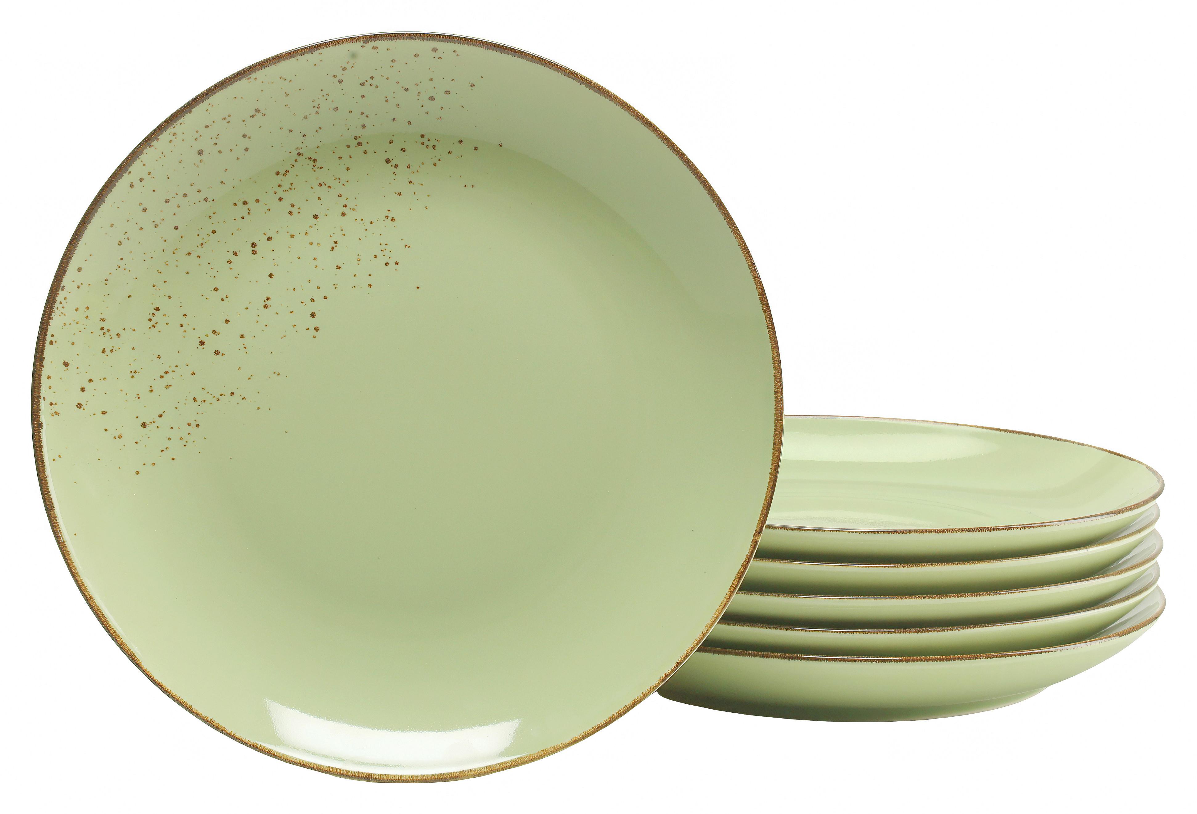 Speisetellerset 22050 Nature Collection - Grün, Trend, Keramik (27cm) - Creatable