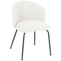 KRZESŁO CHICA - beżowy/czarny, Design, metal/tkanina (57/79/59cm) - Xora