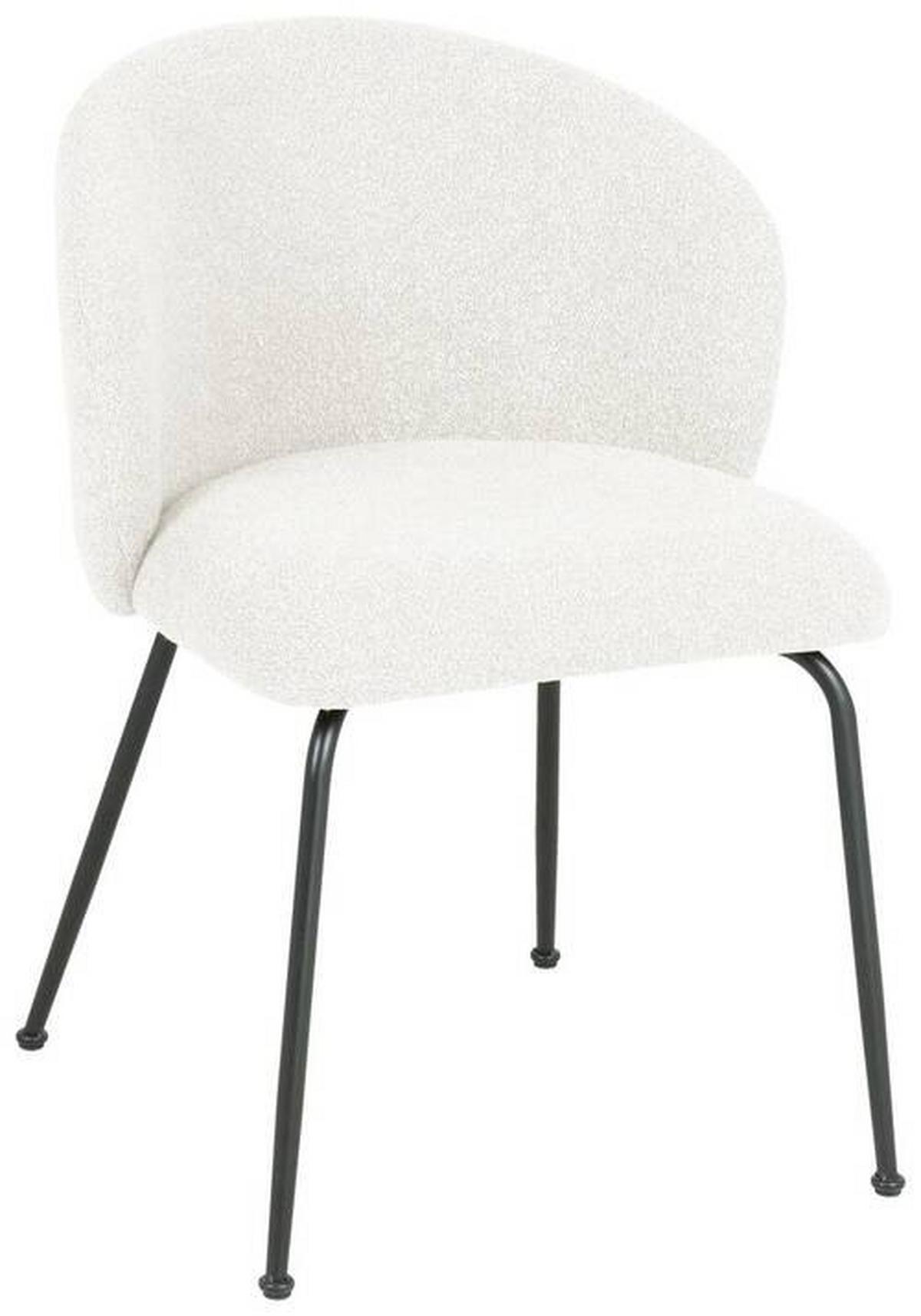 KRZESŁO CHICA - beżowy/czarny, Design, metal/tkanina (57/79/59cm) - Xora