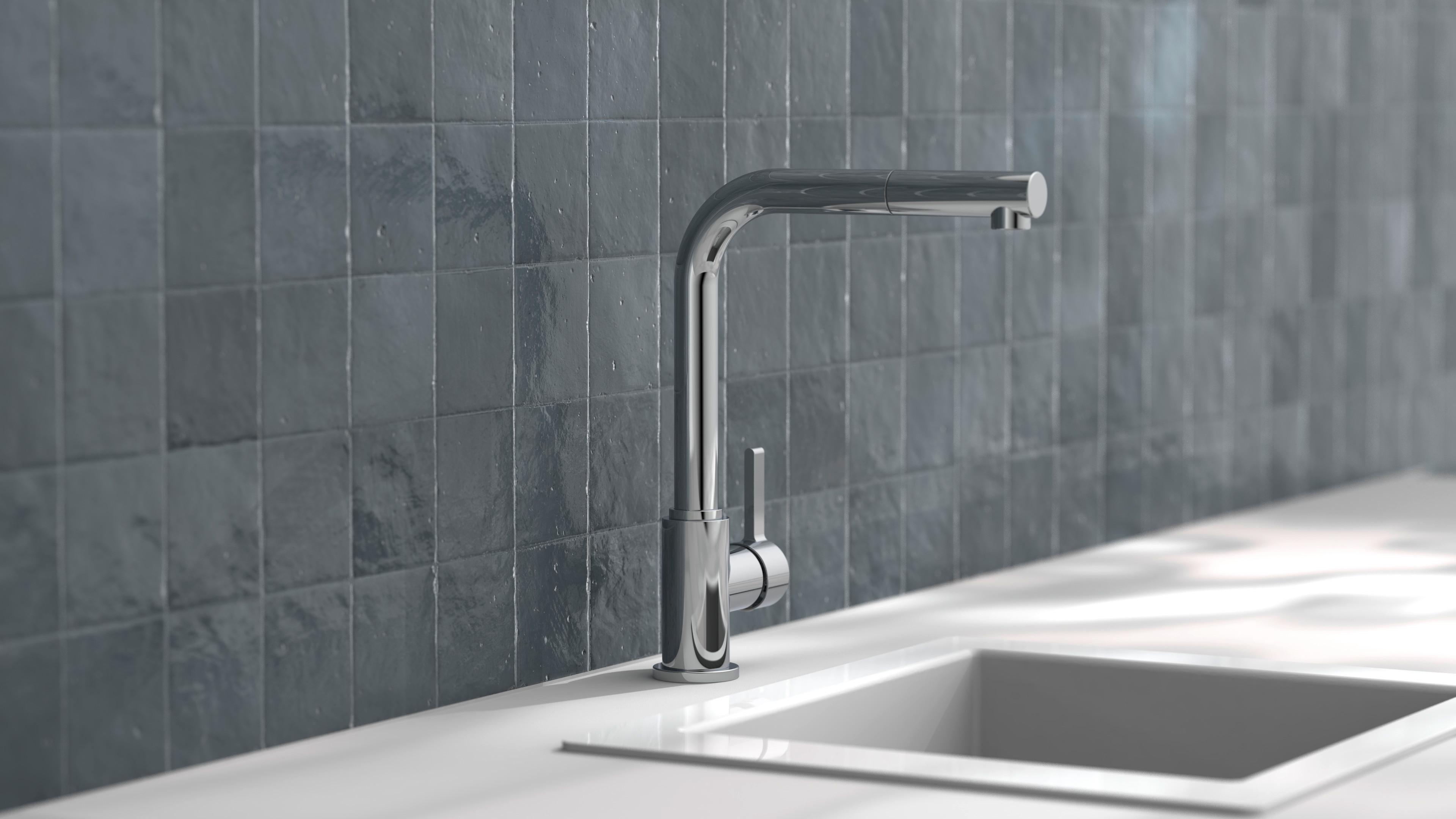 Küchenarmatur Sistant Oslo in Chrom - Chromfarben, Basics, Metall (32cm) - Sistant
