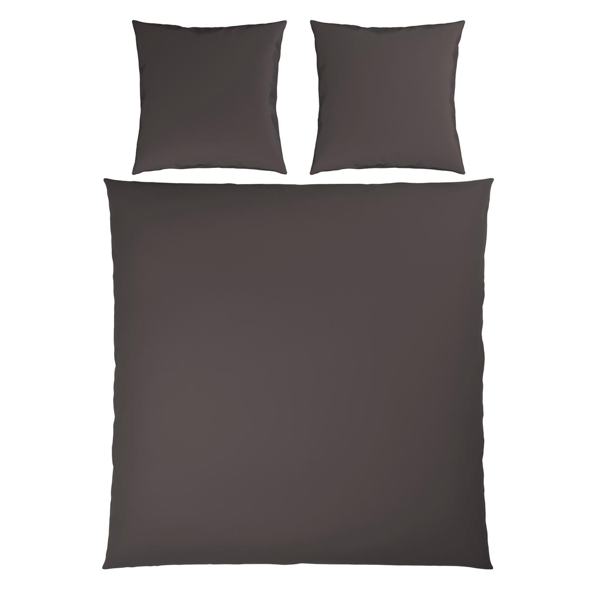 Bettwäsche Xenia Uni XXL Anthrazit ca. 200x200cm - Anthrazit, MODERN, Textil (200/200cm) - Premium Living