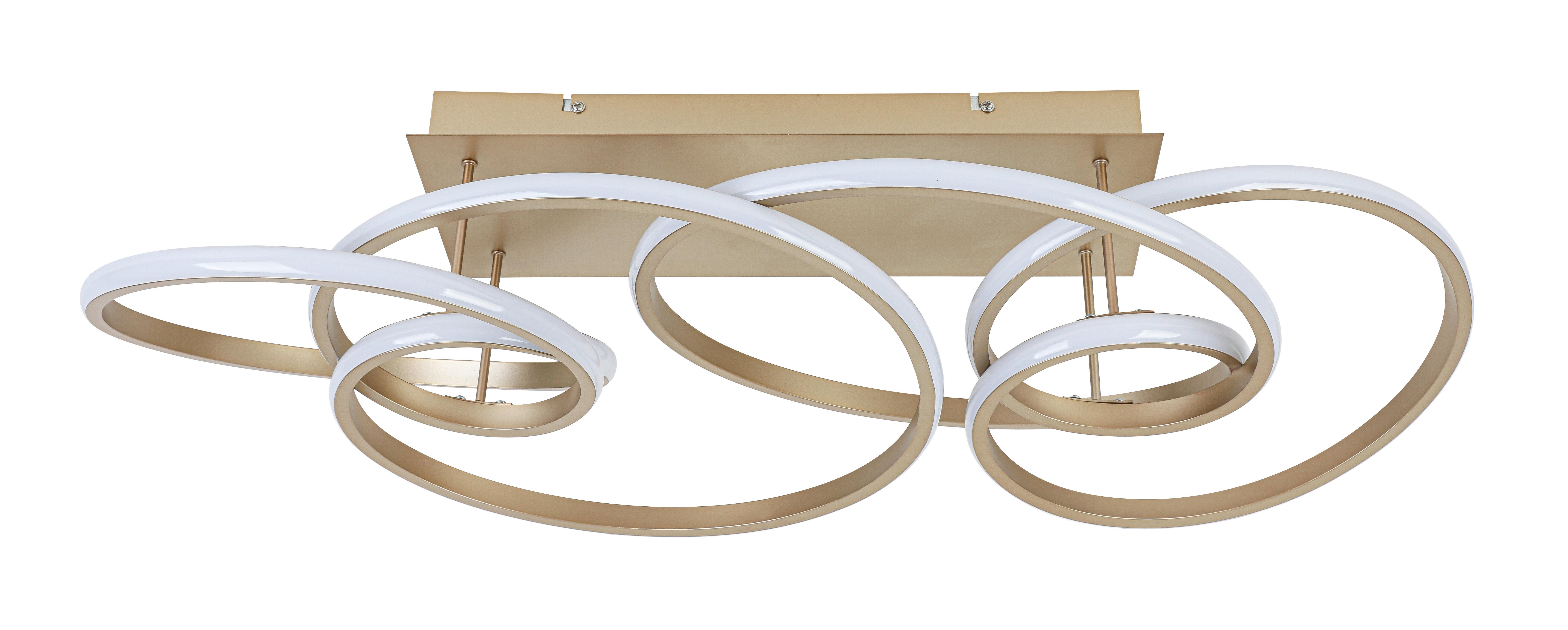 LED-TAKLAMPA JULI - cappuccino, Modern, metall/plast (70/40/25cm) - Premium Living