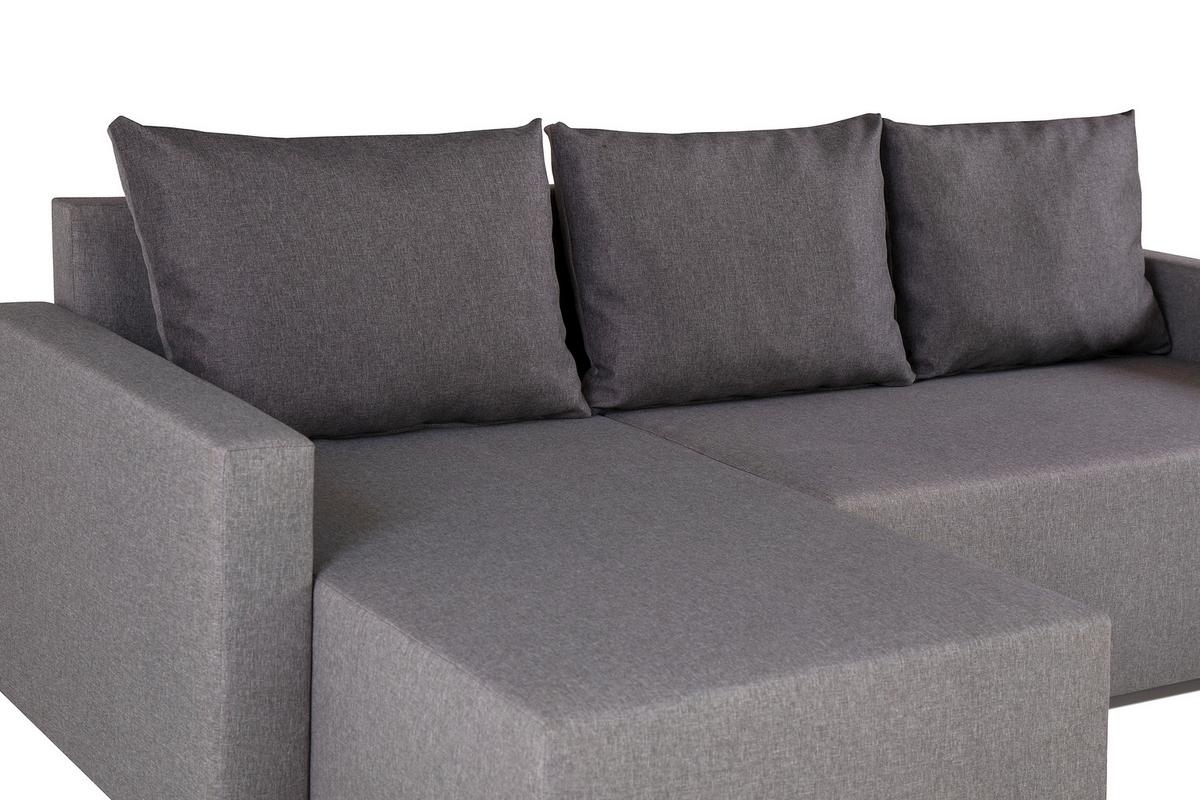 Kutna Garnitura Lena S - siva/srebrne boje, Moderno (212/129cm) - Best Price