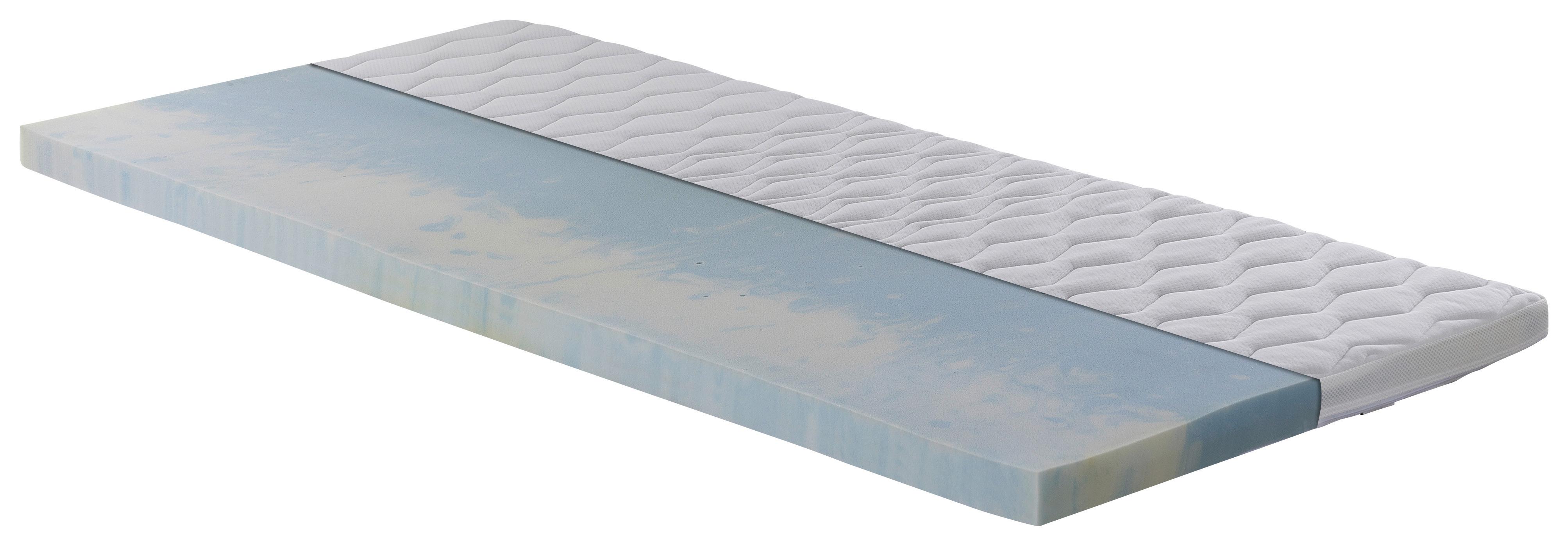 Topper Luxus Gel H2/3 ca. 100x200cm - Weiß, Basics, Textil (100/200cm) - MID.YOU