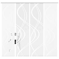 ZASŁONA PANELOWA TIBERIO, ZESTAW 4 SZT - biały, Modern, tkanina (60/245cm)
