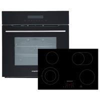 Backofenseth PyroSet97700 ca. 59,5/59/54,2 cm Schwarz - Schwarz, Trend, Glas/Kunststoff (59,5/59/54,2cm) - Respekta