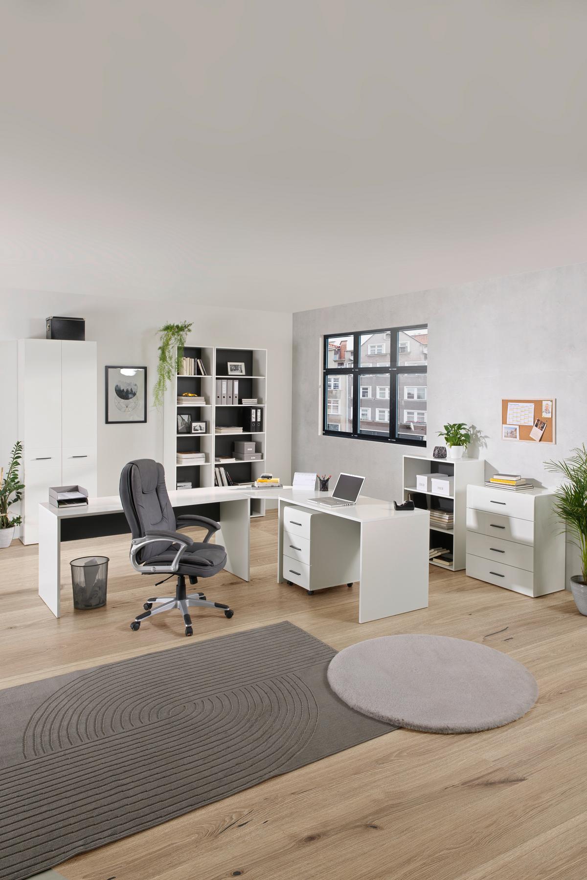 REGAŁ AVANTI - antracytowy/biały, Basics, materiał drewnopochodny/tworzywo sztuczne (75/103,8/40cm) - MID.YOU