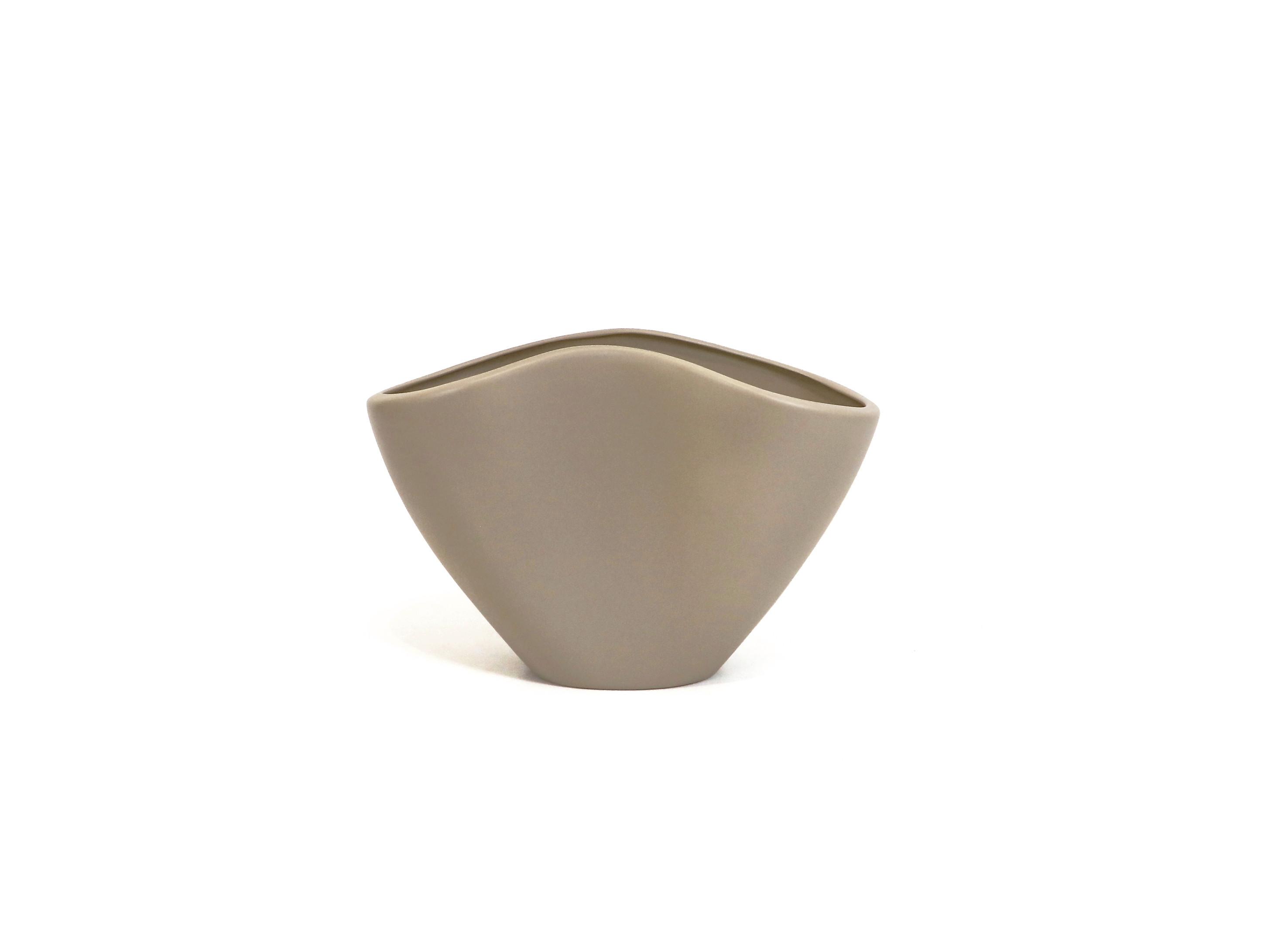 Vaza Cashmere -Paz- - rjavosiva, keramika (32,5/22/16cm) - Premium Living