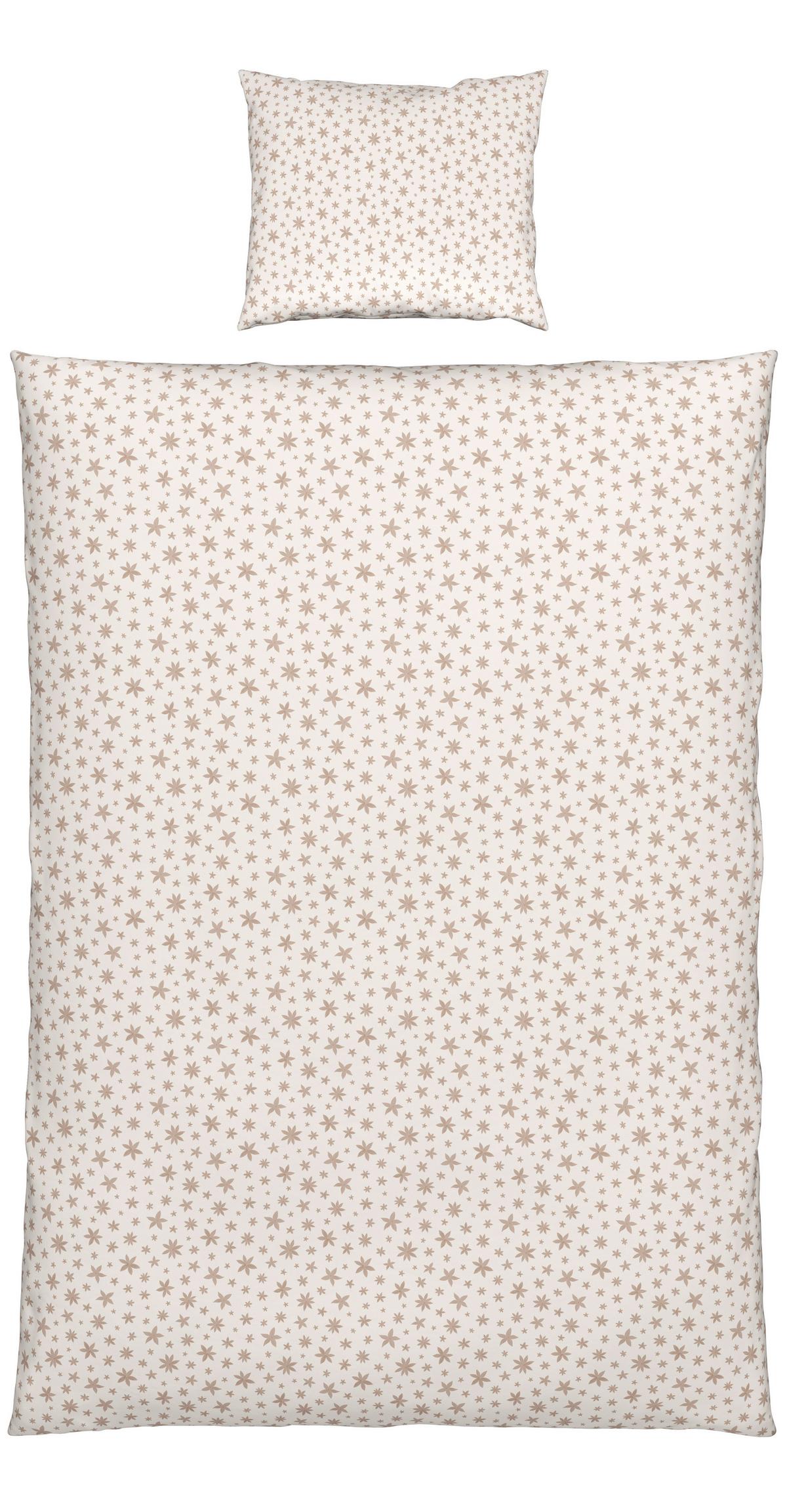 BETTWÄSCHESET ANISE - Weiss/Beige, Textil (160/210cm) - Modern Living