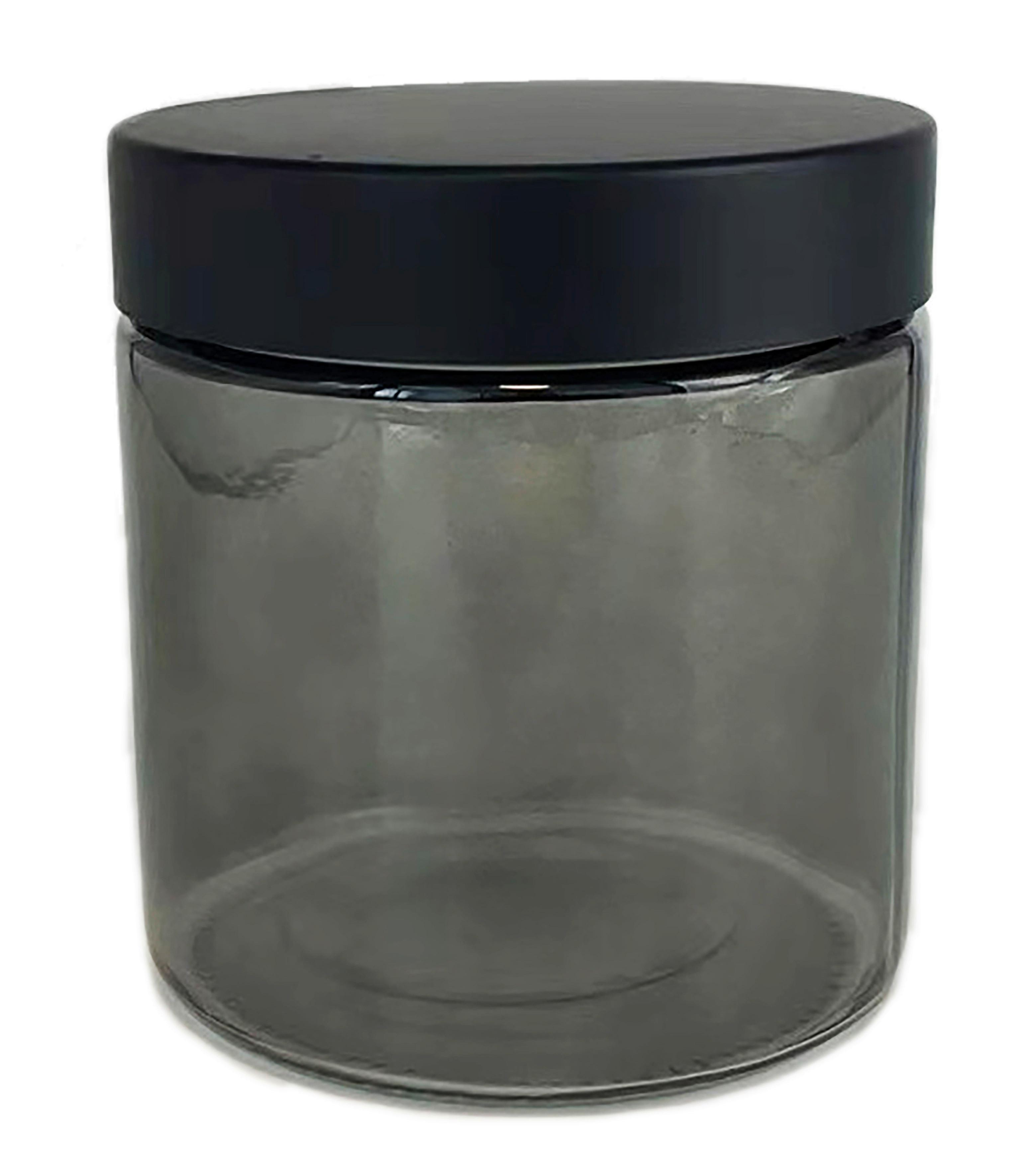 Vorratsdose Schwarz Ø Ca.11cm - Schwarz/Grau, Modern, Glas/Kunststoff (11/12cm) - Mömax